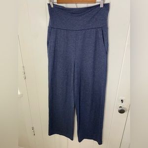 Banana Republic Straight Leg Navy Heather Athleisure Casual Pants‎ Size Medium M
